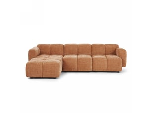 Canapé d'angle réversible fixe <strong>BAITA</strong> <strong></strong> 4 places Tissu
