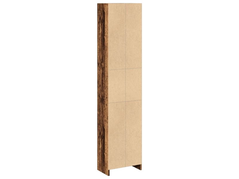  Bibliothèque, meuble de rangement salon vieux bois 40x24x176 cm bois d'ingénierie  - Conforama E