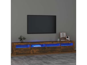 Meuble tv coloris marron 240 cm <strong></strong>  <strong></strong>