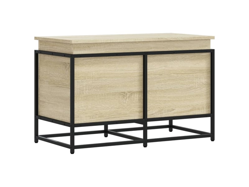  Boîte de rangement, coffre de rangement avec couvercle chêne sonoma bois ingénierie shl406  - Conforama A