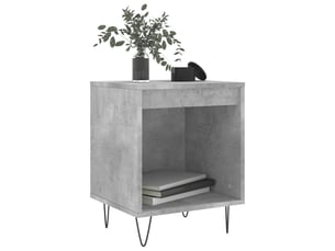 Lot de 2 tables de chevet - cabinet de chevet - table de nuit gris béton 40x35x50 cm bois d’ingénierie