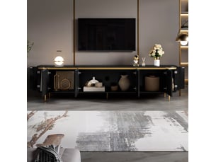 Meuble tv coloris noir 180 cm WISHDOR