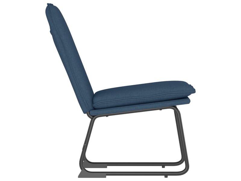  Chaise longue bleu 52x75x76 cm tissu cf28536  - Conforama D