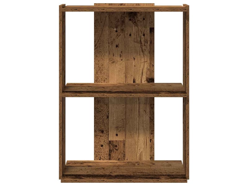  Bibliothèque à 3 niveaux, armoire à livres vieux bois 60x30x80 cm bois ingénierie  - Conforama D