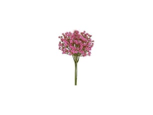 Lot de 6 fleurs artificielles de gypsophile réalistes, réutilisables, finitions soignées, couleurs inaltérables, fausses plantes pour la décoration intérieurerouge