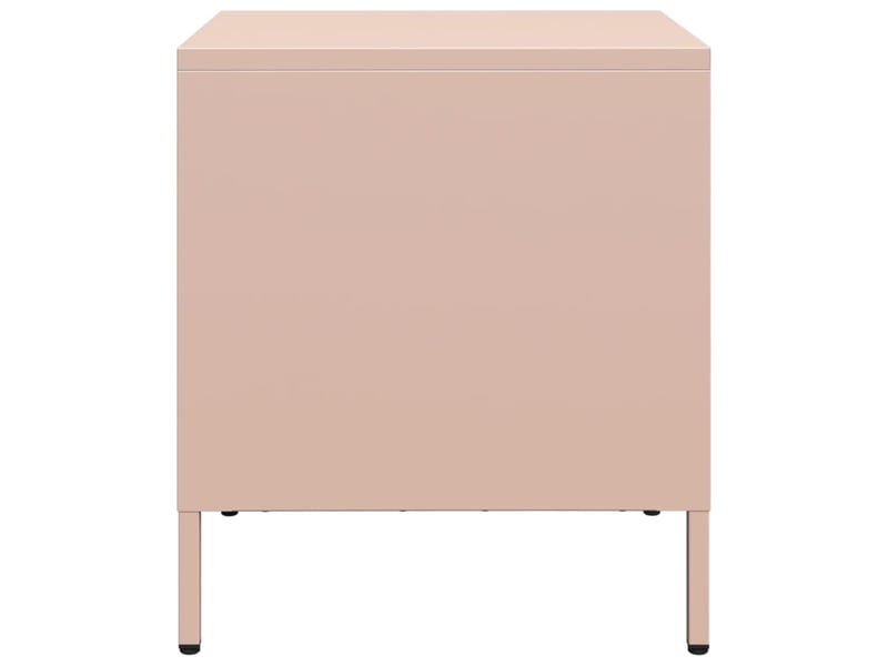  Table de chevet - cabinet de chevet - table de nuit rose 35x39x43,5 cm acier  - Conforama E