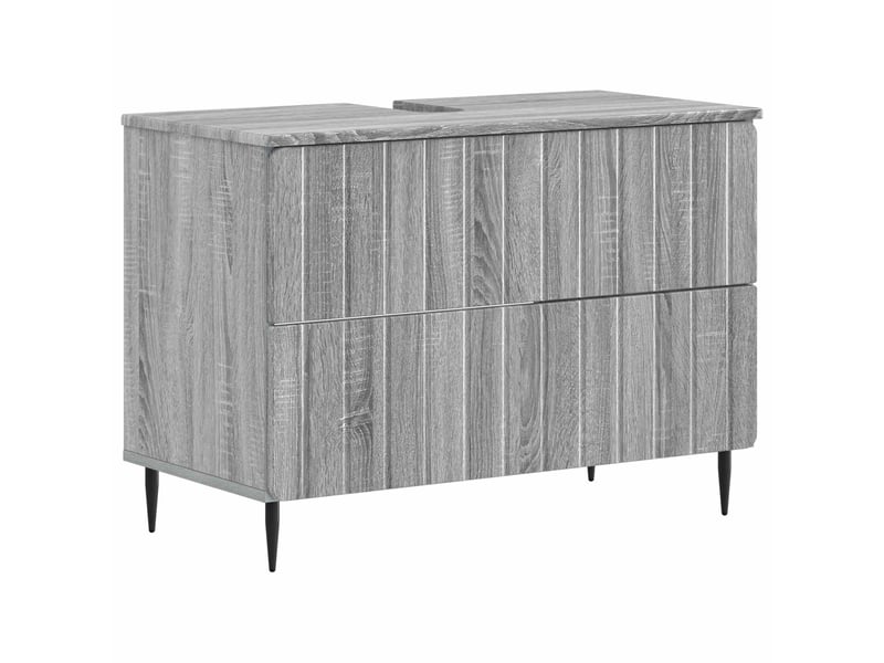 Meuble sous lavabo de salle de bain zwolle sonoma gris cf64957 - Conforama A