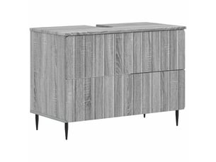 Meuble sous lavabo de salle de bain zwolle sonoma gris cf64957