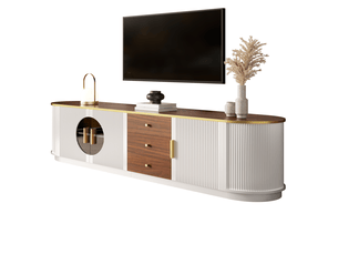Meuble tv coloris blanc 180 cm <strong></strong>  <strong>GL Store</strong>
