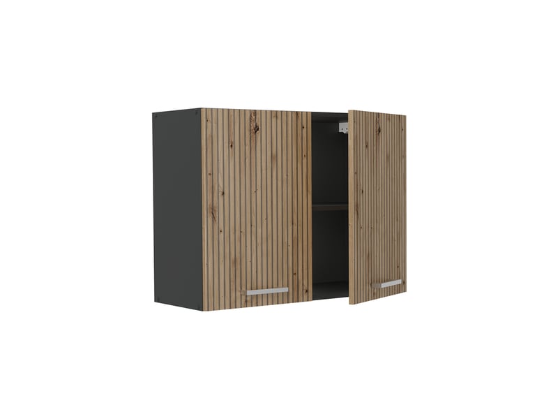  Vicco armoire en verre, chêne artisananthracite, 80cm  - Conforama C
