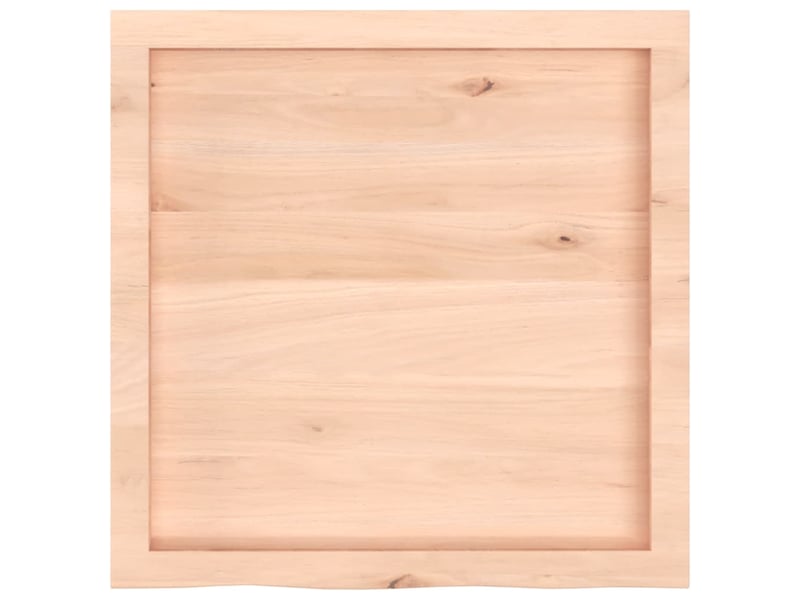 Comptoir de salle de bain, plan de travail 60x60x(2-4) cm bois massif non traité cf65752 - Conforama C
