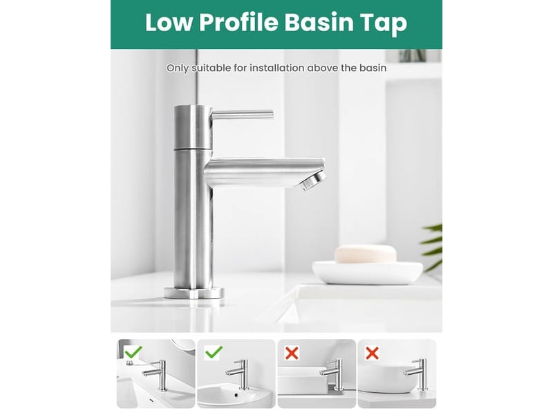  Robinet lave main eau froide avec bec hauteur 9,34 cm, robinet lavabo eau froide pour wc, mitigeur eau-froide uniquement pour salle de bain XLH-ZLS-014461ZLS - Conforama D