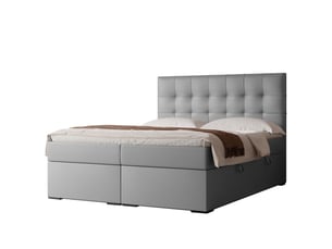 Lit coffre 160x200 cm <strong>IDOHOME</strong>  <strong>IMPERIAL</strong> coloris gris
