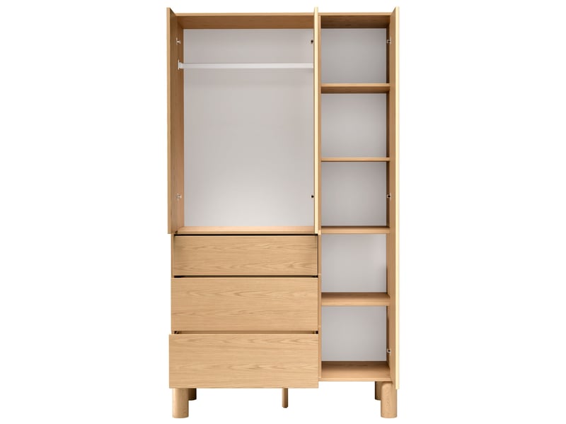  Selsey sanden - armoire - 110 cm - chêne bookmatch Sanden - Conforama E