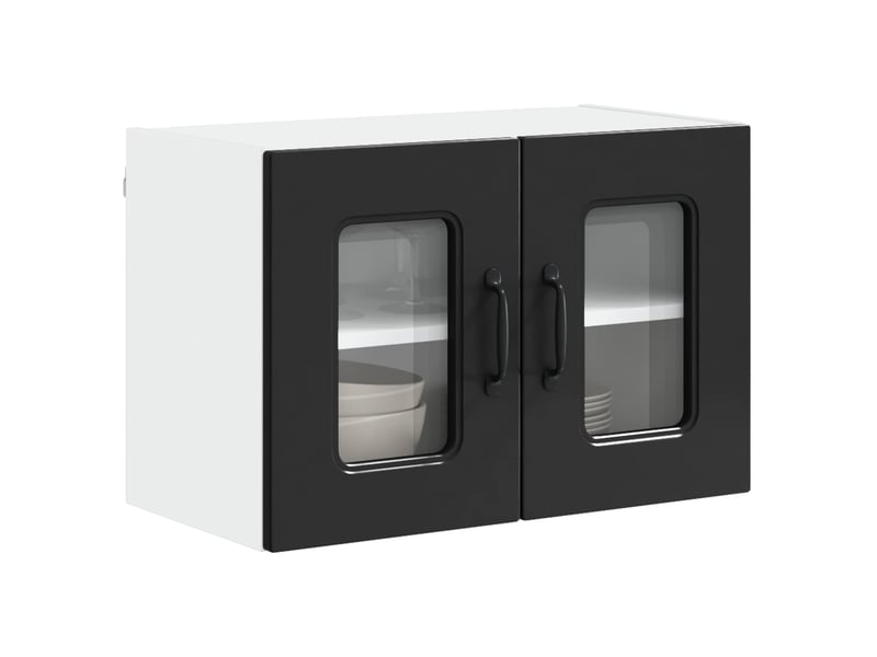  Meuble mural de cuisine | armoire de cuisine noir 60x31x40cm shl9661  - Conforama C