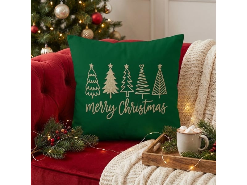  Housse de coussin rectangulaire de noël en polyester gletscher  - Conforama B