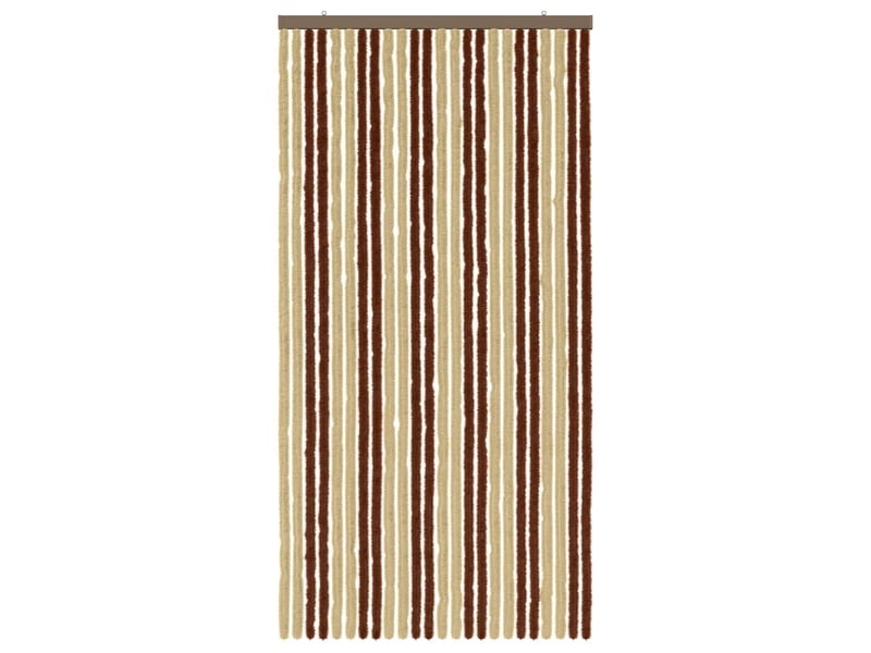  Rideau anti-insectes, moustiquaire en chenille marron et beige 100 x 200 cm cf43466  - Conforama C