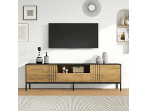Meuble tv coloris bois clair 170 cm TCQPZ