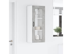 Meuble mural de cuisine | armoire de cuisine gris béton 40x31x100cm shl8967