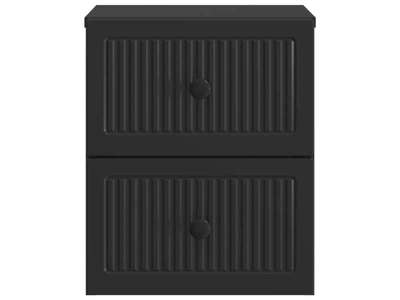  Table de chevet - cabinet de chevet - table de nuit mural noir 33 x 34,5 x 40 cm  - Conforama D