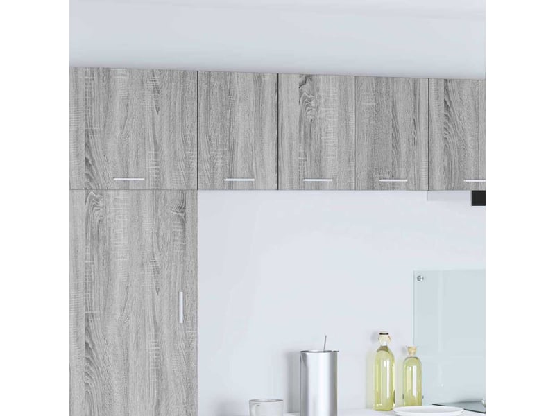 Meuble de rangement, armoire suspendue gris sonoma et blanc 30x31x40cm - Conforama B