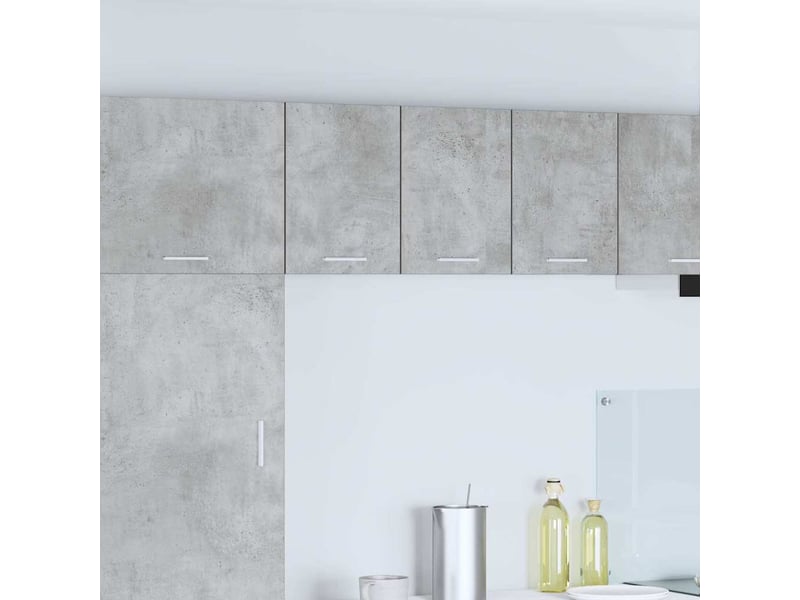 Meuble de rangement, armoire suspendue gris béton et blanc 30x31x40cm - Conforama B