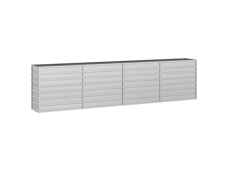  Jardinière - lit surélevé de jardin 320x40x77 cm acier galvanisé argenté  - Conforama A