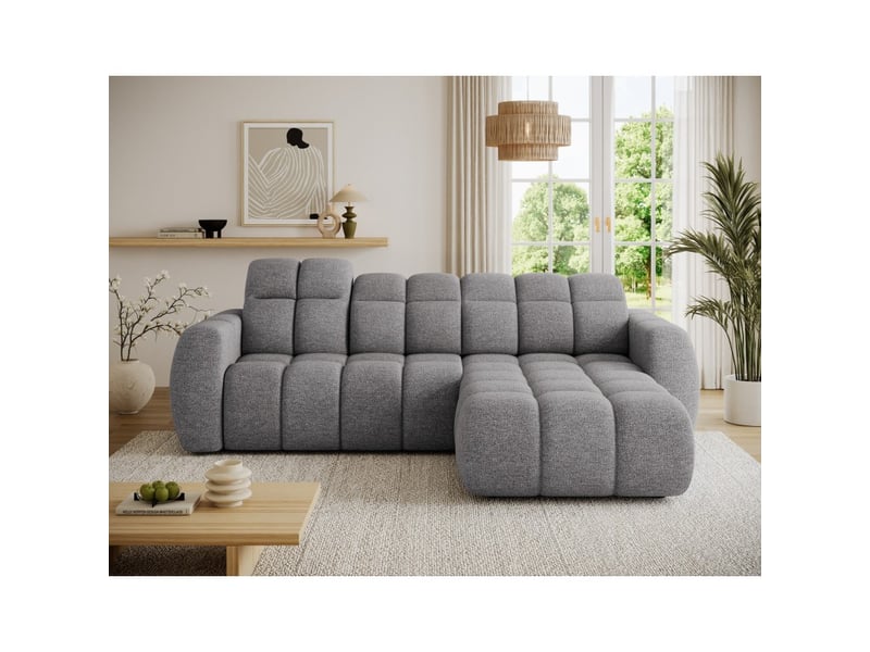  Canapé d'angle électrique fanoti 3 places beige – angle droit  - Conforama E