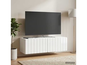 Meuble tv coloris blanc 98 cm <strong></strong>  <strong></strong>