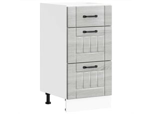 Meuble de rangement, armoire de cuisine lucca sonoma gris bois ingénierie shl1358