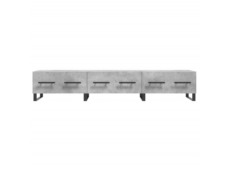  Meuble tv - banc tv - meuble de rangement gris béton 150x36x30 cm bois d'ingénierie  - Conforama E