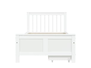 Lit coffre 90x200 cm <strong></strong> <strong></strong> coloris blanc