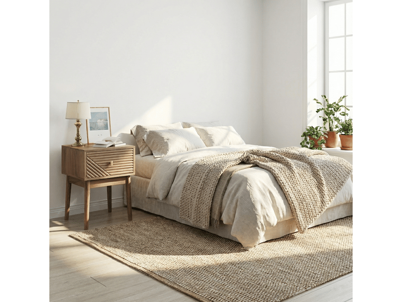 Lot de 2 tables de chevet 40x40x55 cm coloris chêne clair avec tiroir - Conforama D