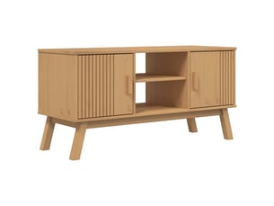 Meuble tv coloris marron 114 cm   
