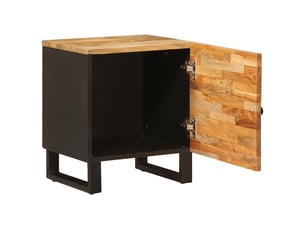 Table de chevet - cabinet de chevet - table de nuit marron 40 x 33 x 46 cm bois de mangue massif