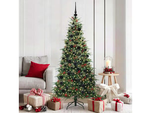 Sapin de noël artificiel, arbre de noël à branches articulées vert 180 cm shl8426