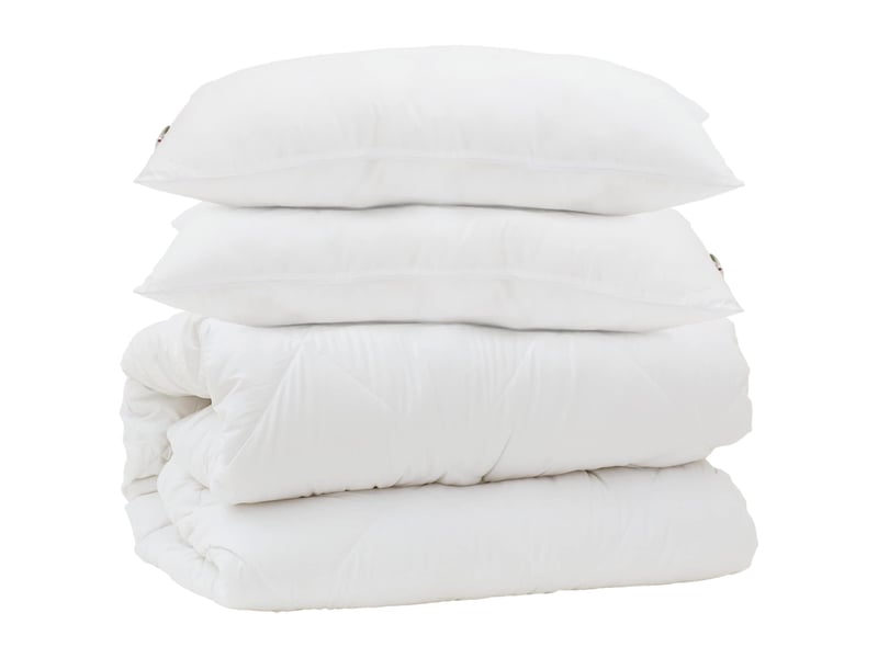  Couette avec oreiller 3 pcs - duvet blanc microfibre  - Conforama A