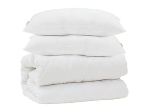 Couette avec oreiller 3 pcs - duvet blanc microfibre