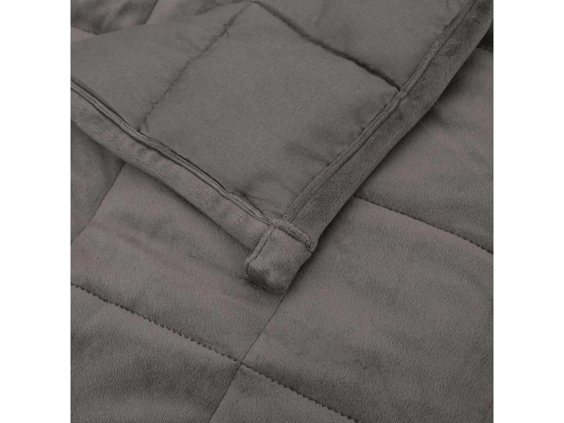 Couverture lestée adulte gris 155x220 cm 11 kg tissu shl46293  - Conforama E