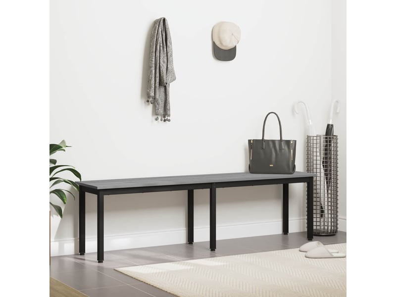  Banc d'entrée, banc d'intérieur gris sonoma 160x35x45 cm bois d'ingénierie  - Conforama D
