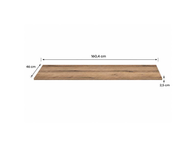 Plan pour vasque icon 180cm effet chêne coast evoke oak 180x46cm - Conforama C
