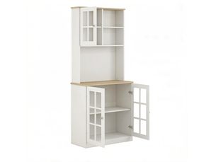Buffet 3 porte(s) 0 tiroir(s) HAUSS SPOLE - 80 cm coloris bicolore