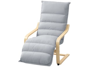 Fauteuil fixe  <strong></strong> Velours gris