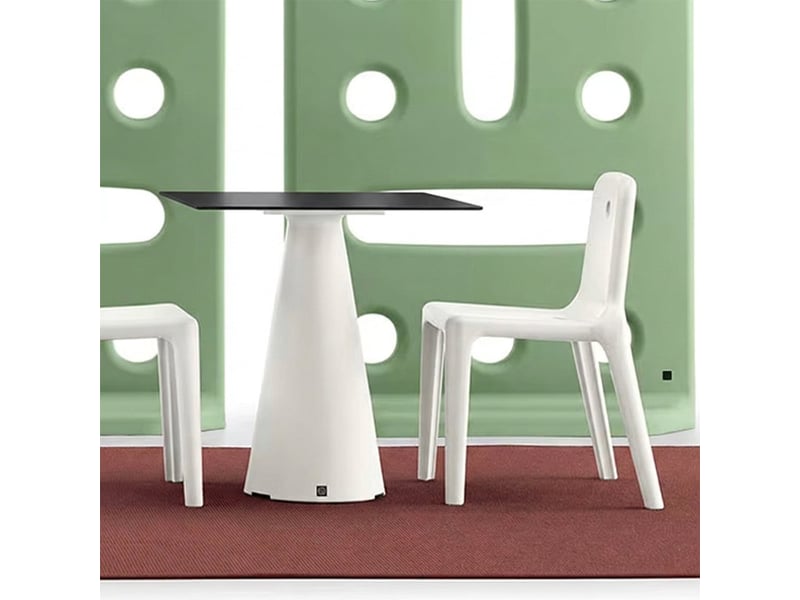  Plateau carré en hpl pour table contract 60cm tiffany - anthracite  - Conforama B