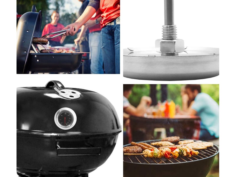  Thermomètre de barbecue en acier inoxydable – ø 7,5 cm, 10-400°c  - Conforama C