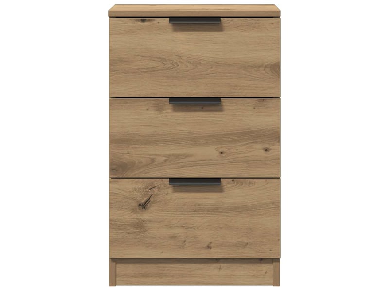  Table de chevet chêne artisanal 40x36x65 cm bois d'ingénierie  - Conforama E