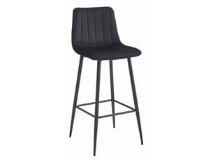 tabouret de bar <strong>SANS MARQUE</strong> - noir hauteur d'assise 76 cm vendu Par 4