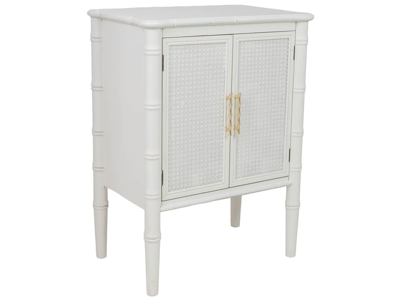  Console en bois blanc 60x38x80 cm h  - Conforama A