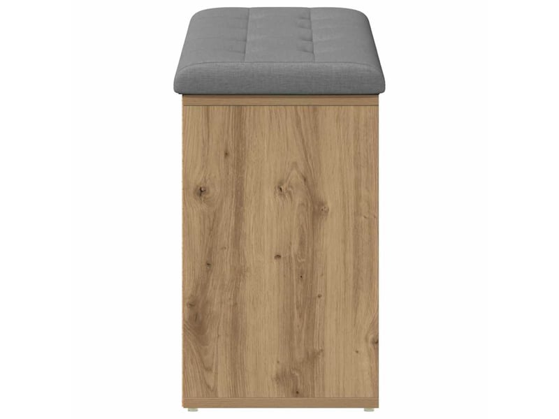  Banc à chaussures, banc de rangement chêne artisanal 102x32x50cm bois d'ingénierie  - Conforama E