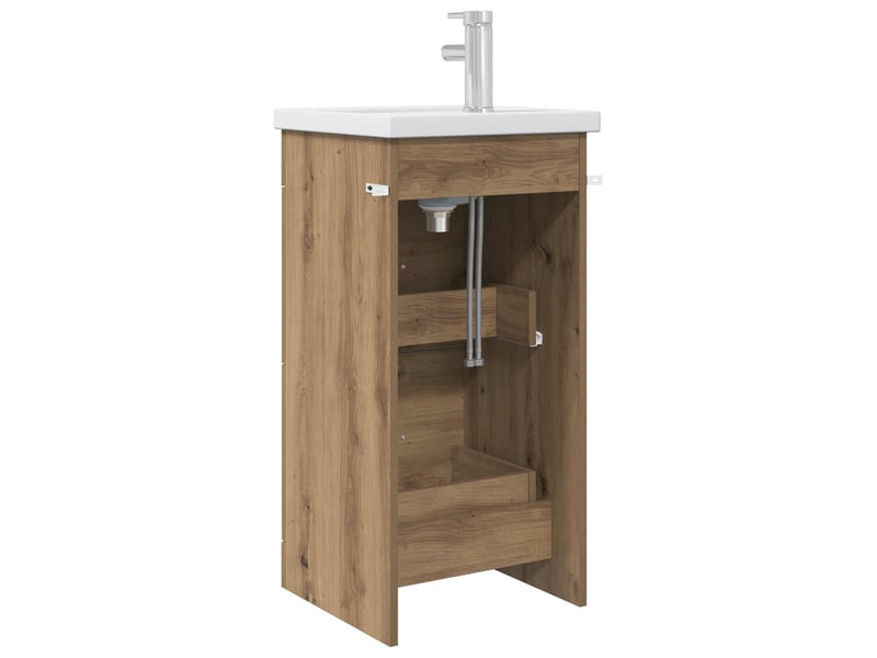 Meuble de salle de bain avec évier chêne artisanal shl2221 - Conforama E